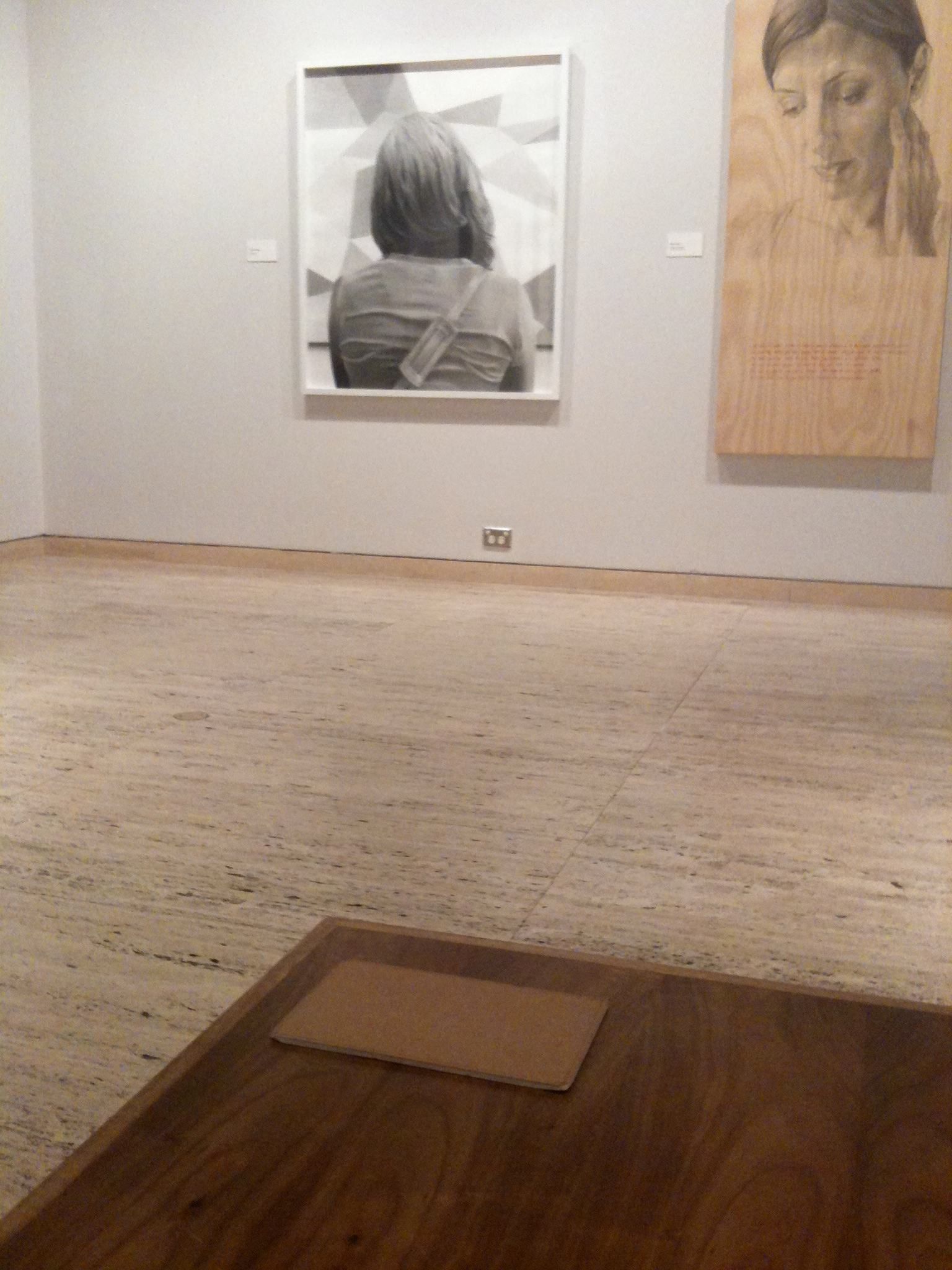 Slate as a sketchbook in a gallery